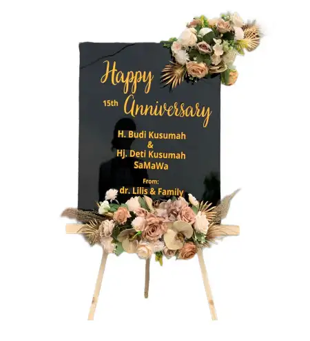 Papan Bunga Akrilik Tingginambut